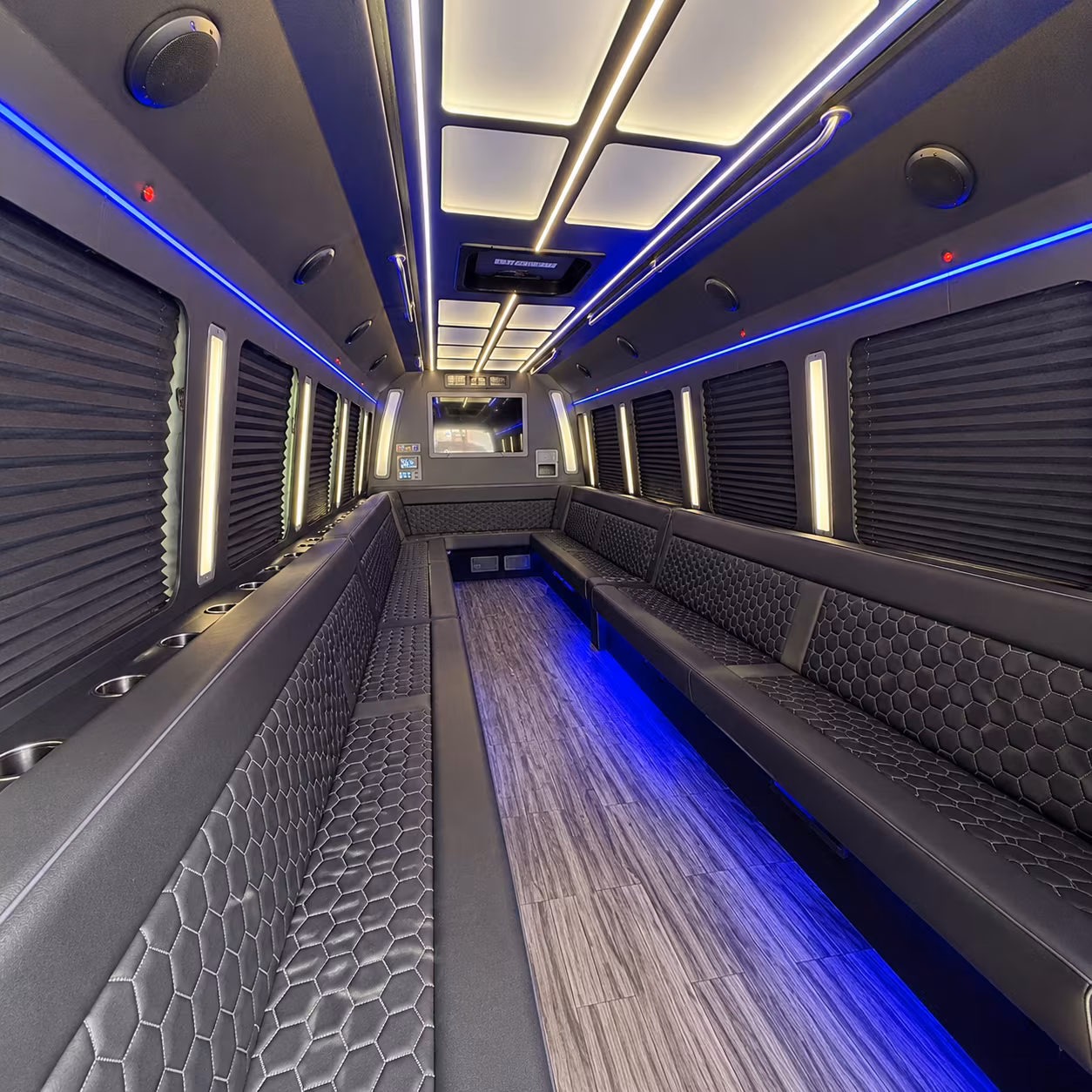 lakeland 30 passenger party bus interior
