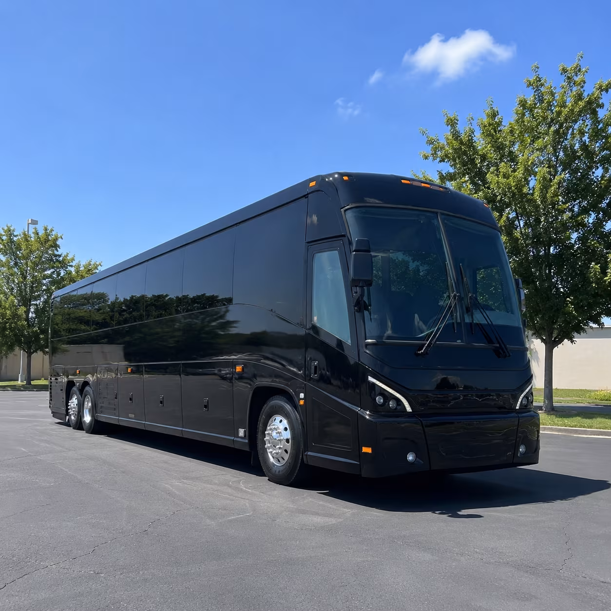lakeland charter bus rental exterior
