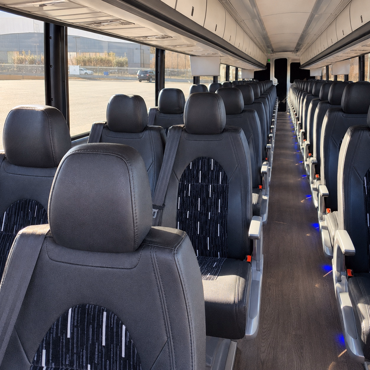 lakeland charter bus rental inside